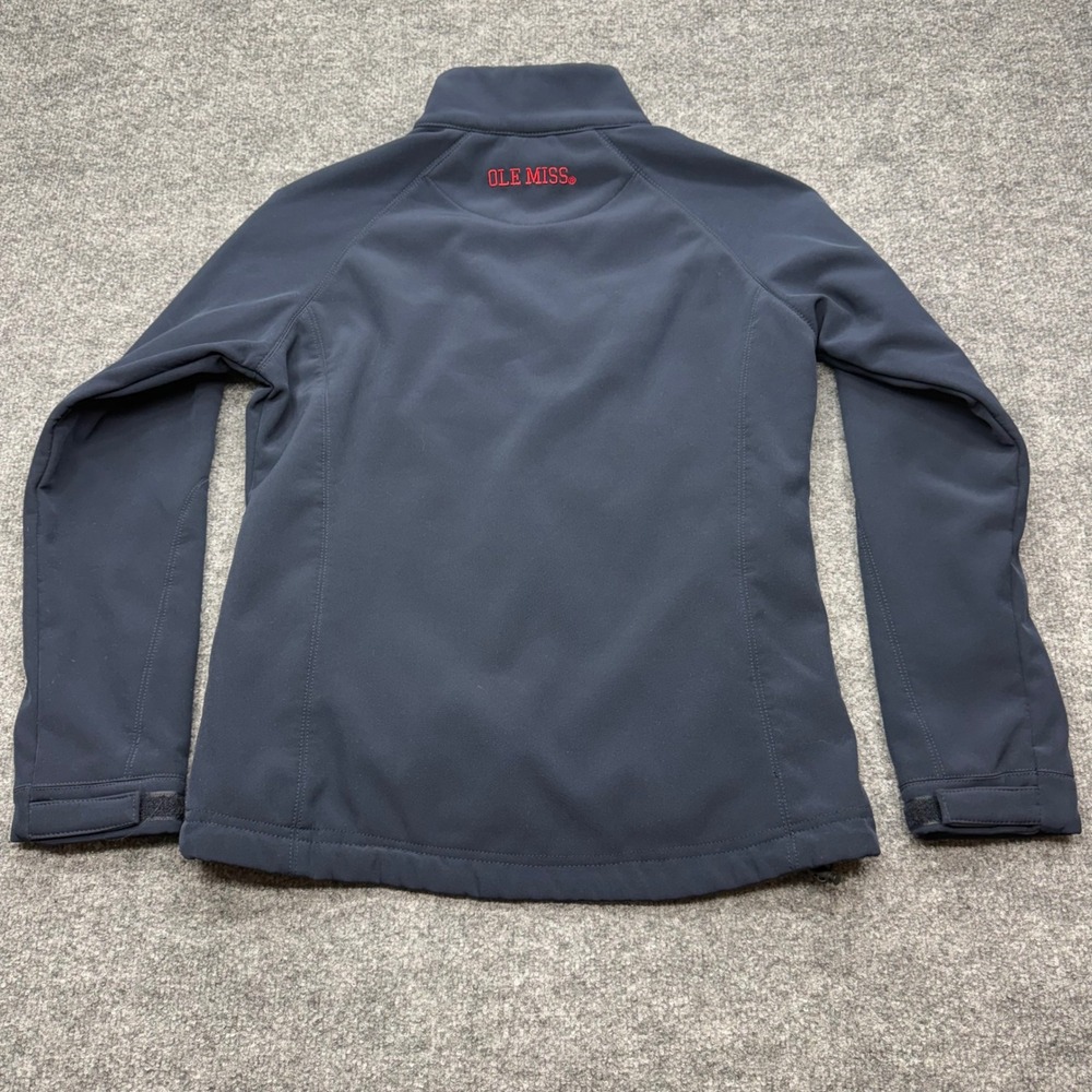 Colosseum Ole Miss Rebels Womens Navy Blue Softshell Fleece Lined Jacket Medium - Picture 10 of 10